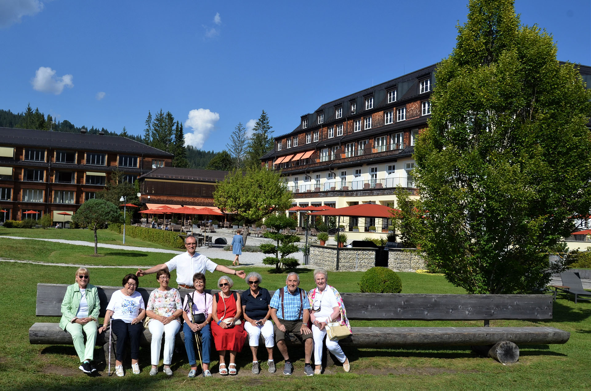 Schloss Elmau im Landkreis Garmisch-Partenkirchen auf 1008 Meter Höhe am Fuß des Wettersteingebirges war ein weiteres Ausflugsziel des Rupertihofs